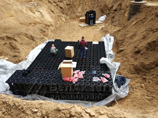 дренажная система из блоков