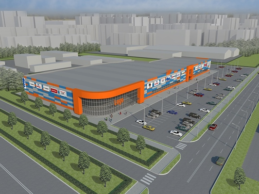 Панорама торгового центра в Гомеле