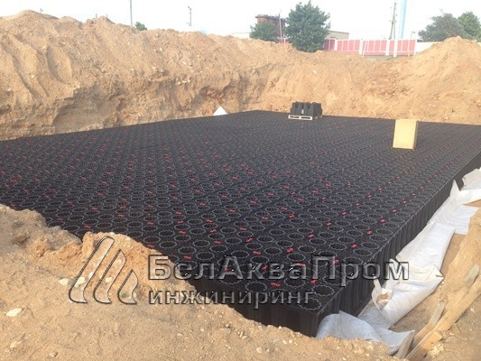 Дренажная система на АЗС Кобрин5